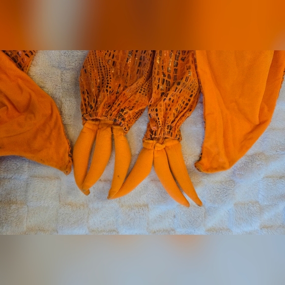 Pottery Barn Kids Orange Pterodactyl Costume Size 4-6 - Picture 4 of 8